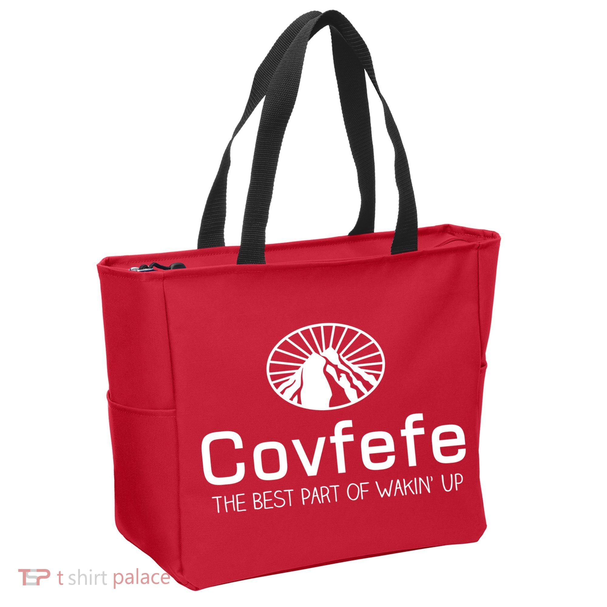 Covfefe The Best Part of Wakin' Up Parody Tote Bag