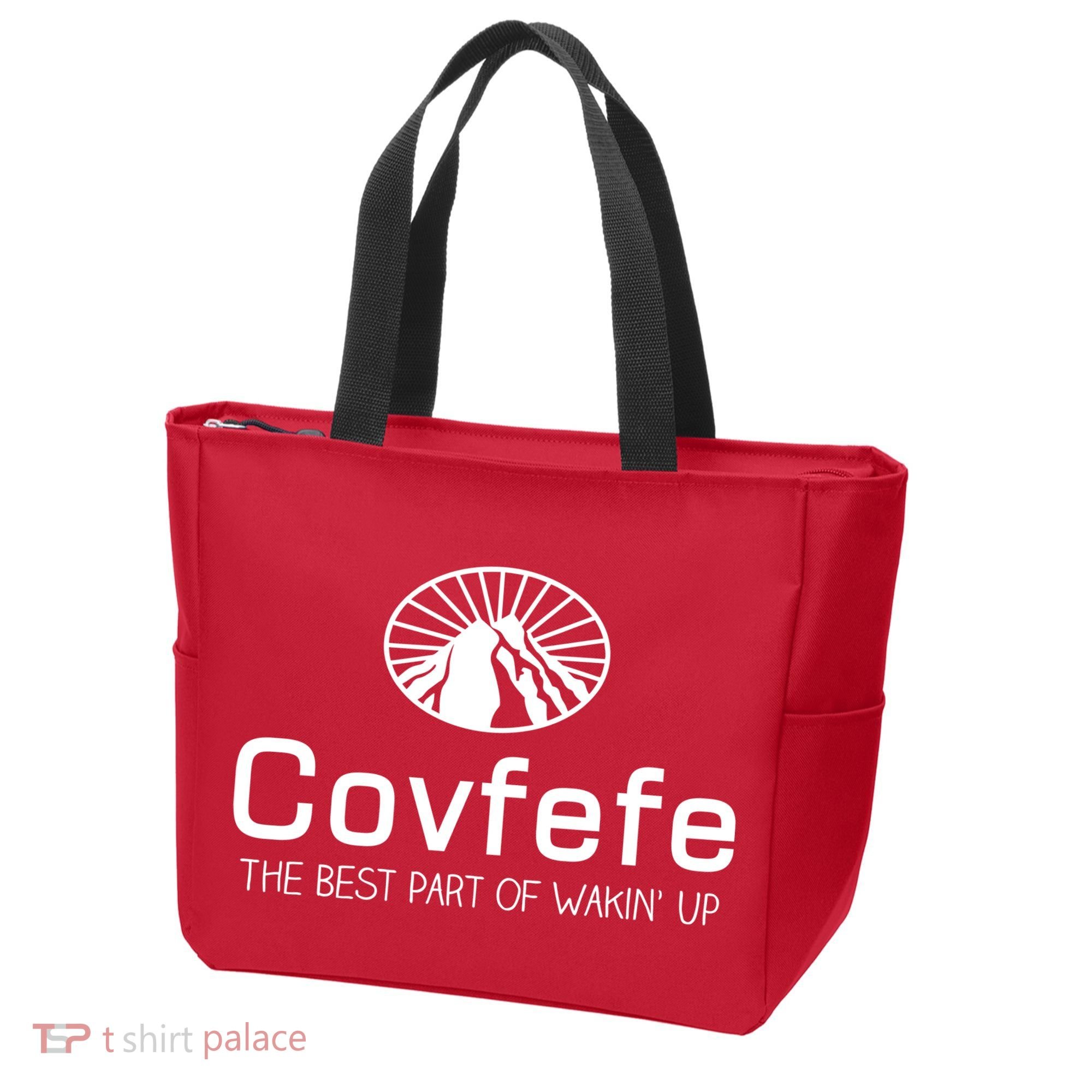 Covfefe The Best Part of Wakin' Up Parody Tote Bag