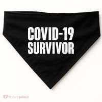 Covid-19 Survivor USA-Made Doggie Bandana thumb 0