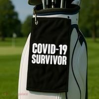 Covid-19 Survivor Golf Towel thumb 2
