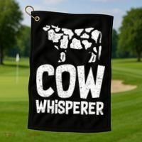 Cow Whisperer Golf Towel thumb 1