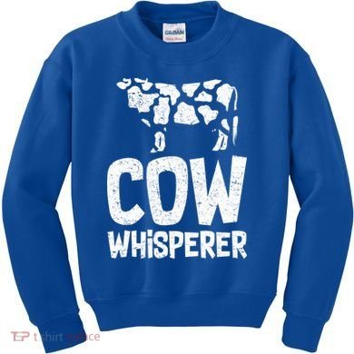Cow Whisperer Kids Sweatshirt