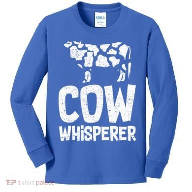 Cow Whisperer Kids Long Sleeve Shirt