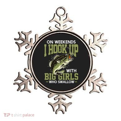Cute On Weekends I Hook Up With Big Who Swallow Fishing Ornament