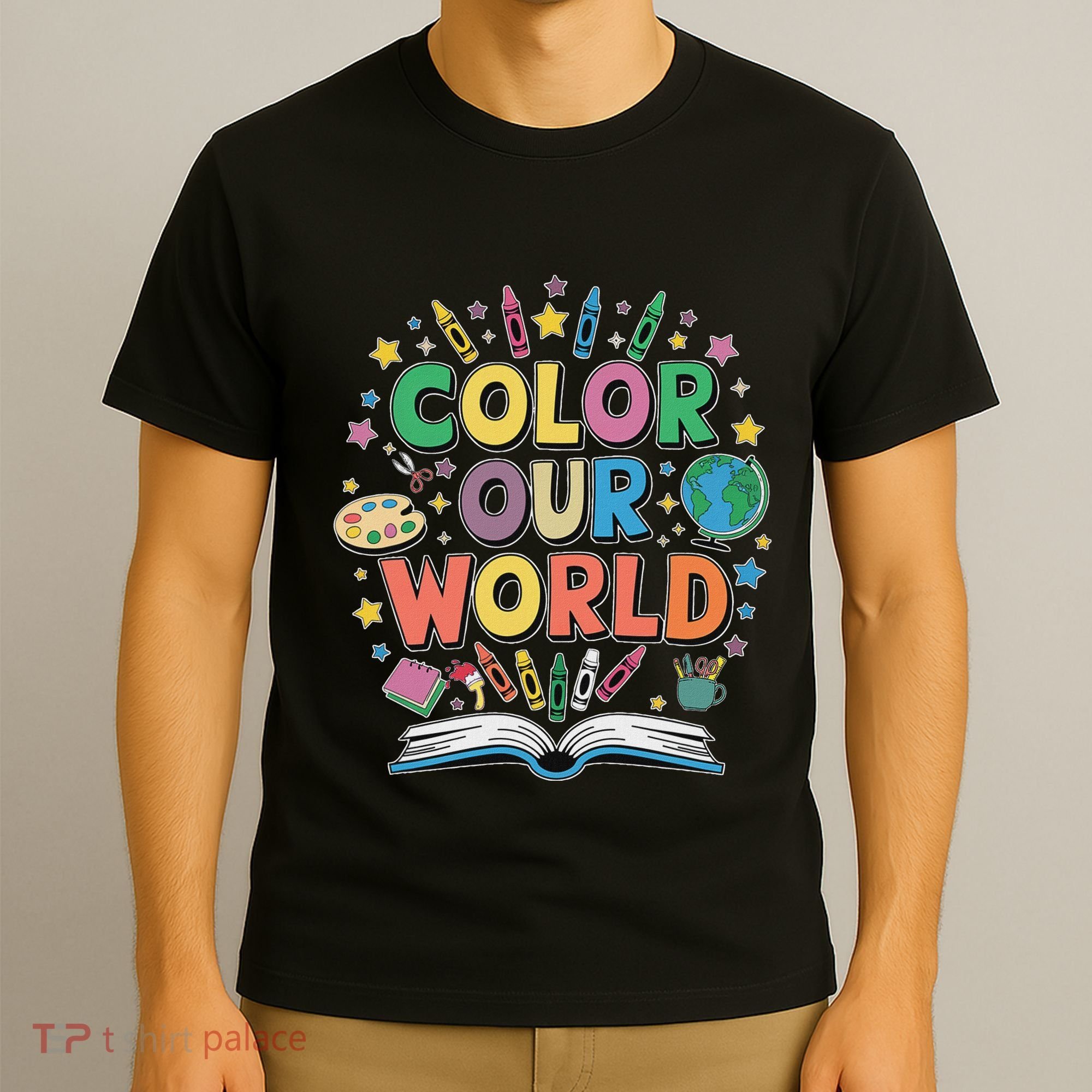 Color Our World Summer Reading Art And Creativity Enthusiast T-Shirt