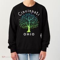 Cincinnati Ohio With Tree Love For Cincinnati Women's Sweatshirt thumb 0