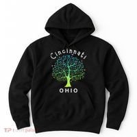 Cincinnati Ohio With Tree Love For Cincinnati Hoodie thumb 0
