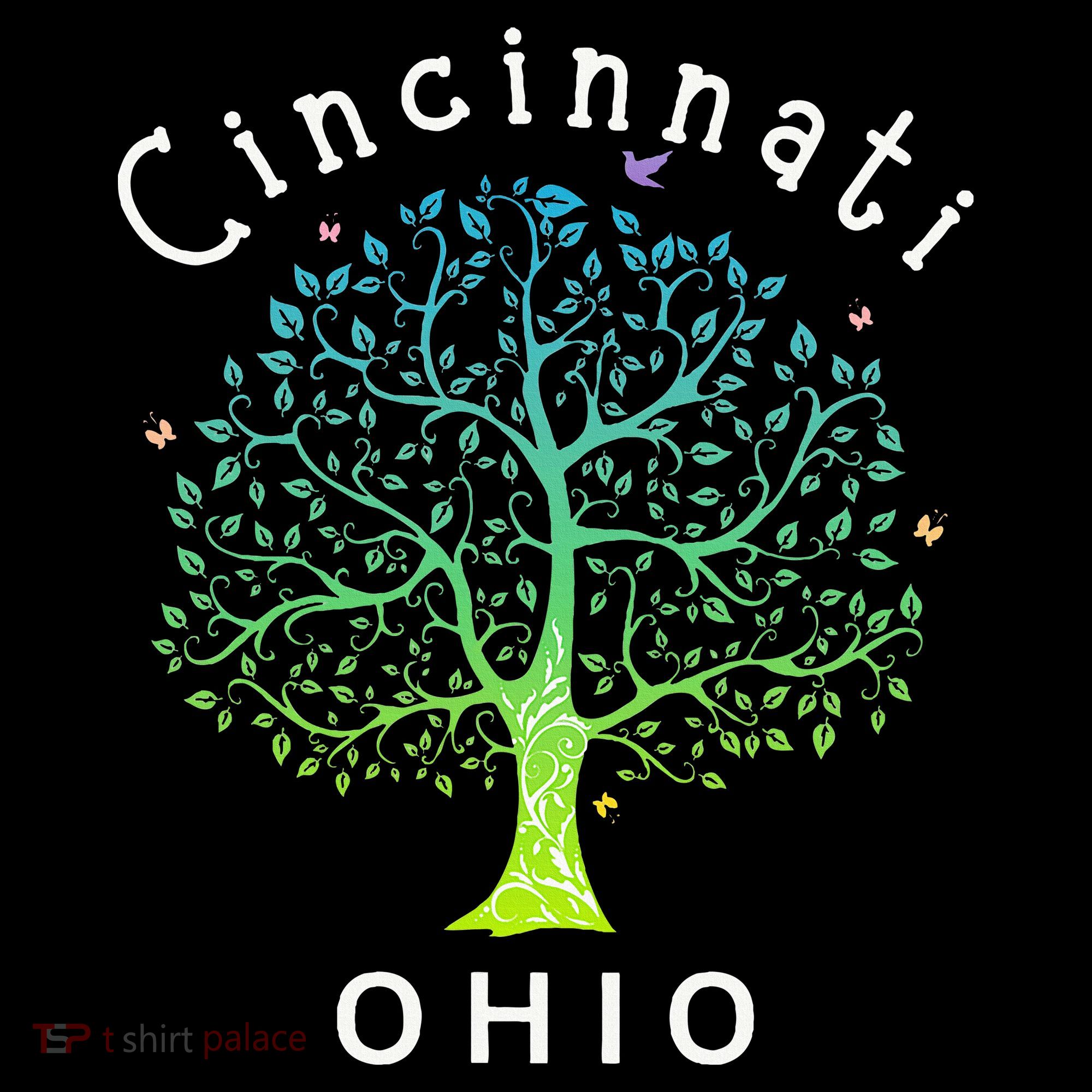 Cincinnati Ohio With Tree Love For Cincinnati Apron