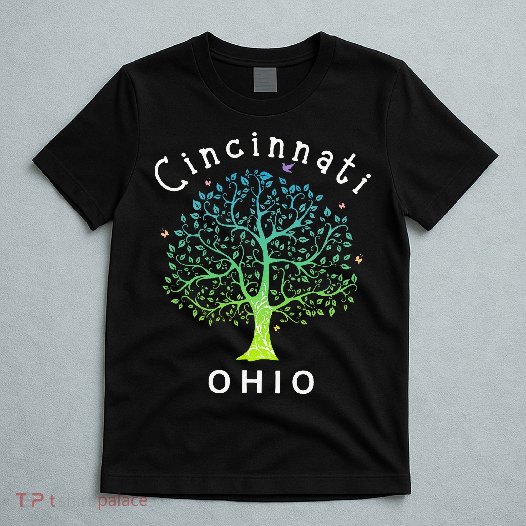 Cincinnati Ohio With Tree Love For Cincinnati T-Shirt