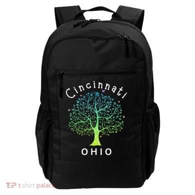 Cincinnati Ohio With Tree Love For Cincinnati Backpack
