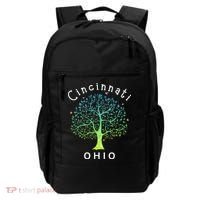 Cincinnati Ohio With Tree Love For Cincinnati Backpack thumb 0