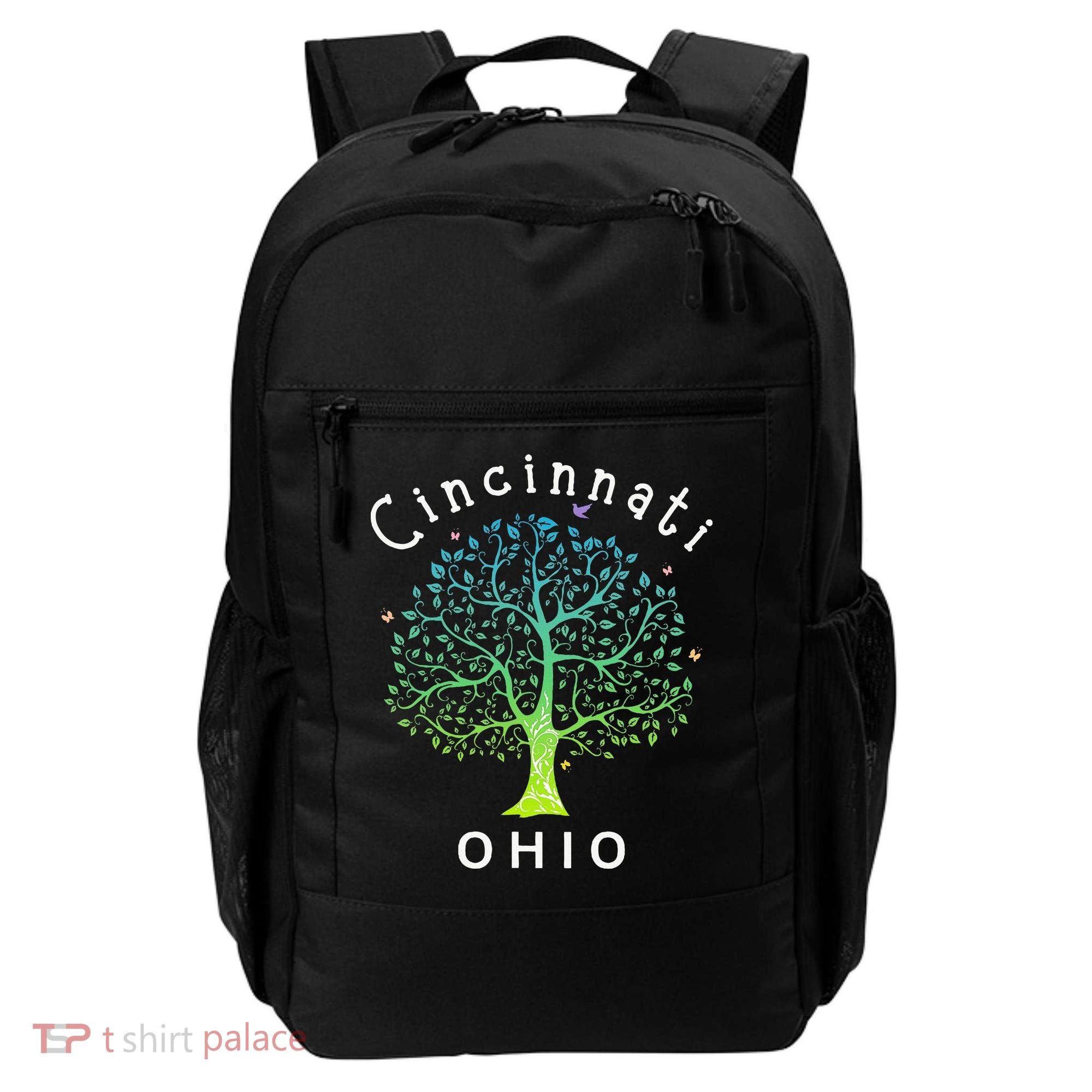 Cincinnati Ohio With Tree Love For Cincinnati Backpack