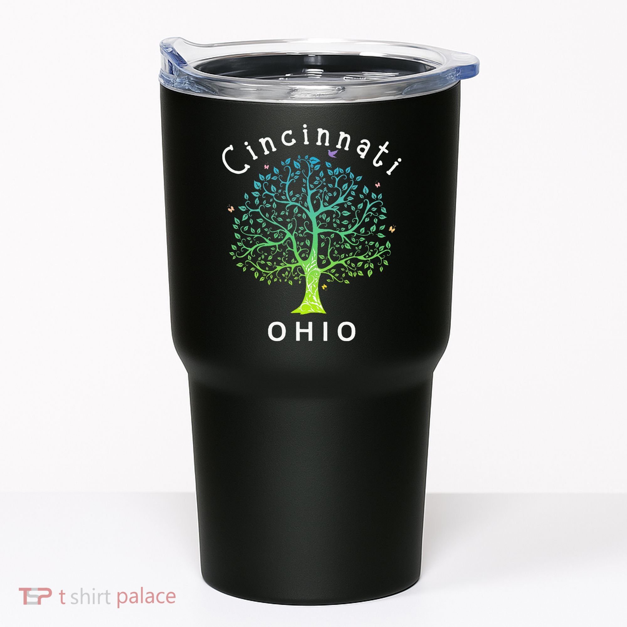 Cincinnati Ohio With Tree Love For Cincinnati Tumbler