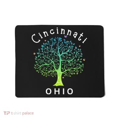Cincinnati Ohio With Tree Love For Cincinnati Mousepad