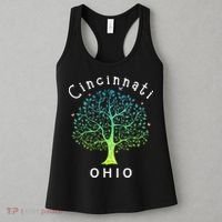 Cincinnati Ohio With Tree Love For Cincinnati Women's Tank Top thumb 3