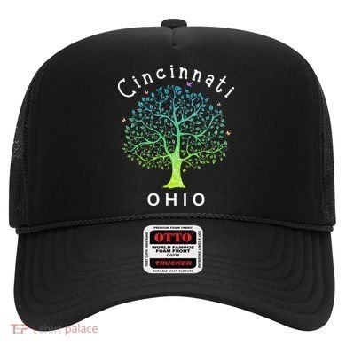 Cincinnati Ohio With Tree Love For Cincinnati Hat