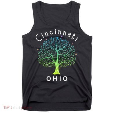 Cincinnati Ohio With Tree Love For Cincinnati Tank Top