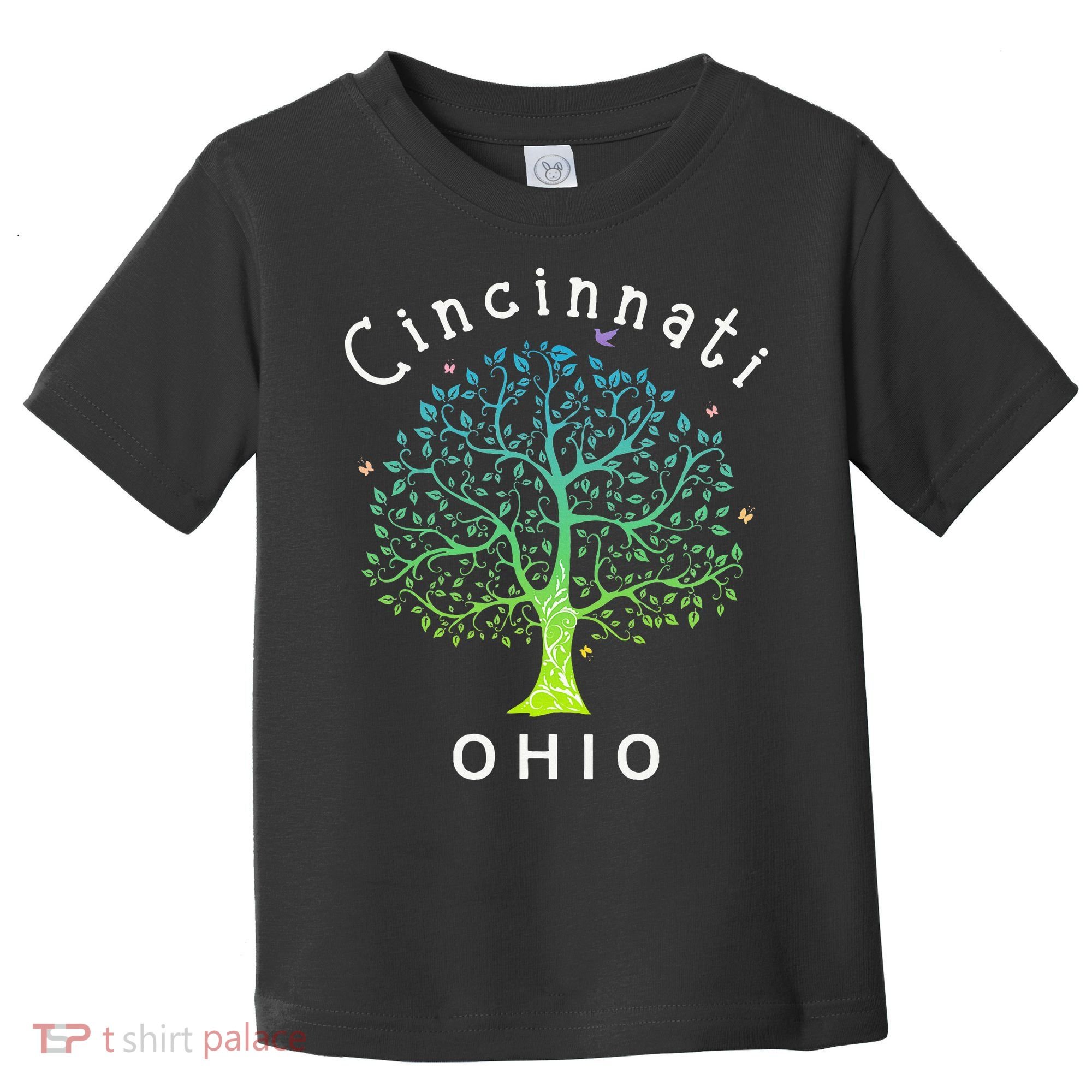 Cincinnati Ohio With Tree Love For Cincinnati Toddler T-Shirt