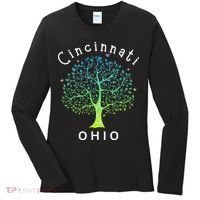 Cincinnati Ohio With Tree Love For Cincinnati Women's Long Sleeve Shirt thumb 0