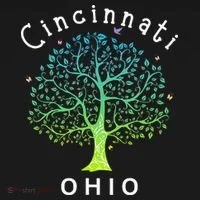 Cincinnati Ohio With Tree Love For Cincinnati Kids Long Sleeve Shirt thumb 2
