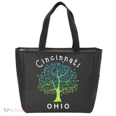 Cincinnati Ohio With Tree Love For Cincinnati Tote Bag