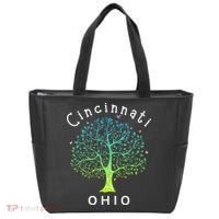 Cincinnati Ohio With Tree Love For Cincinnati Tote Bag thumb 0