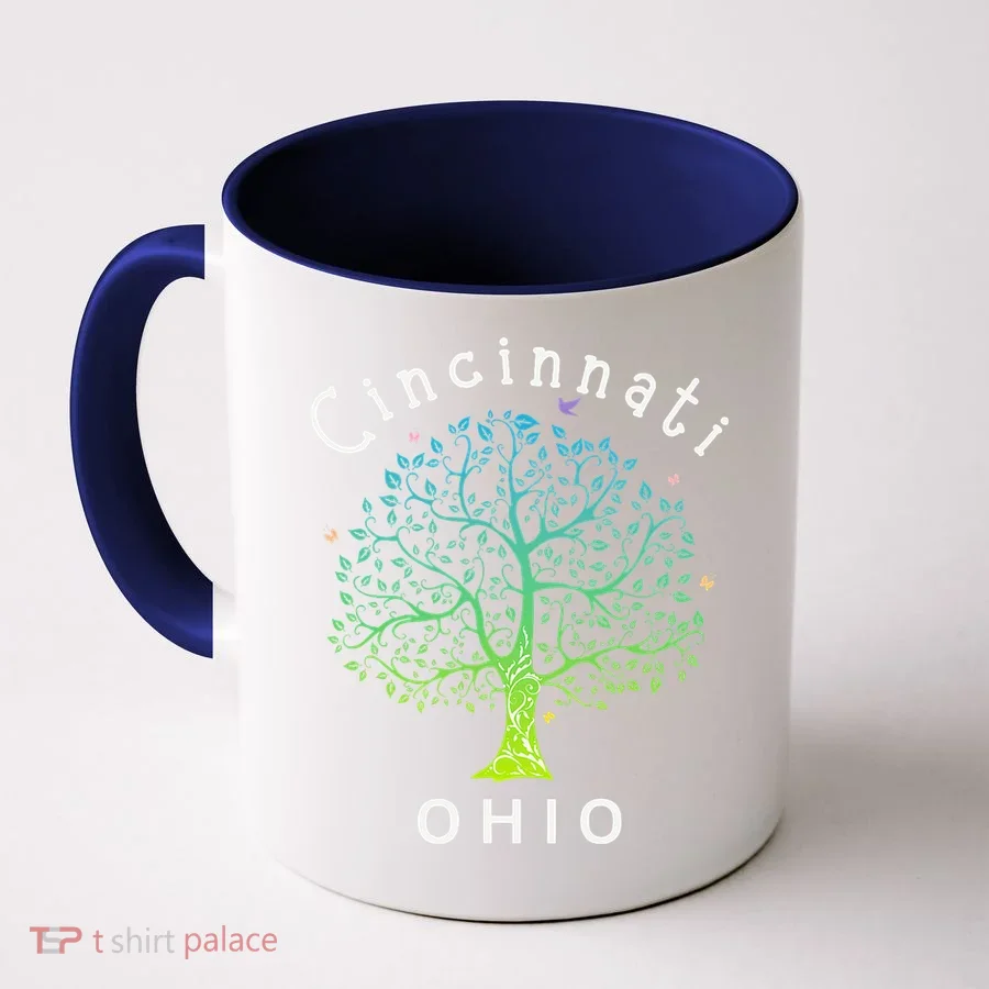 Cincinnati Ohio With Tree Love For Cincinnati Coffee Mug