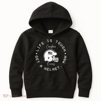 Candace Owens Wearing Life Is Tough Get A Helmet Man Kids Hoodie thumb 0