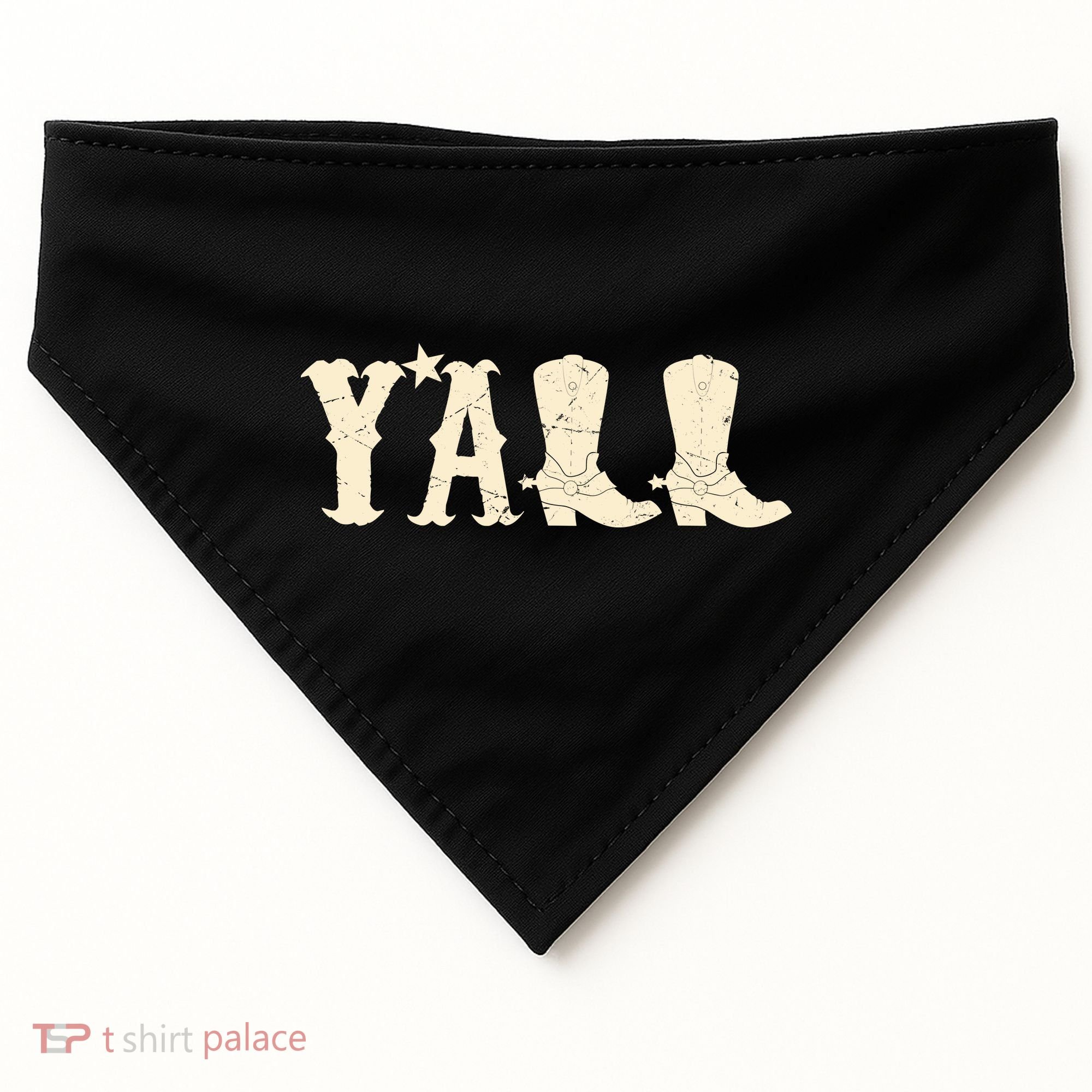 Cowboy Boots Y'ALL USA-Made Doggie Bandana