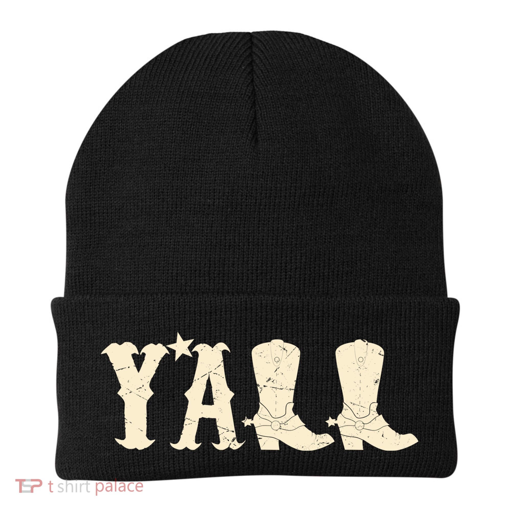 Cowboy Boots Y'ALL Beanie