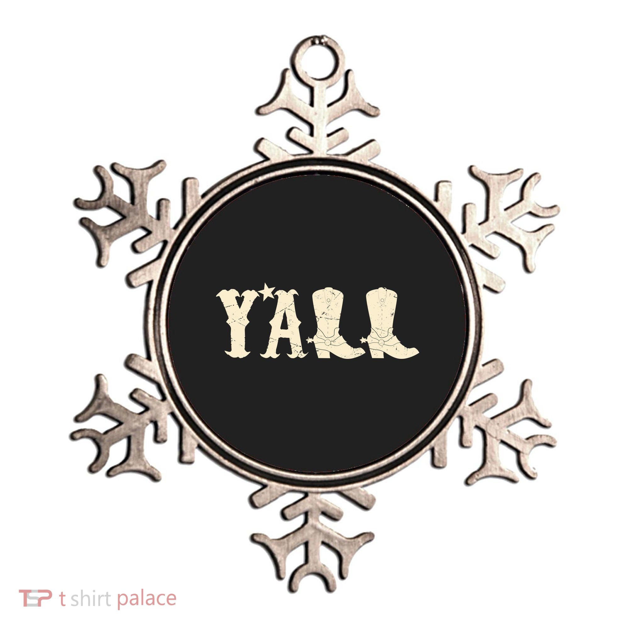 Cowboy Boots Y'ALL Ornament