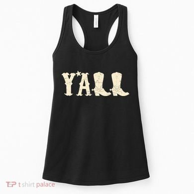 Cowboy Boots Y'ALL Women's Tank Top