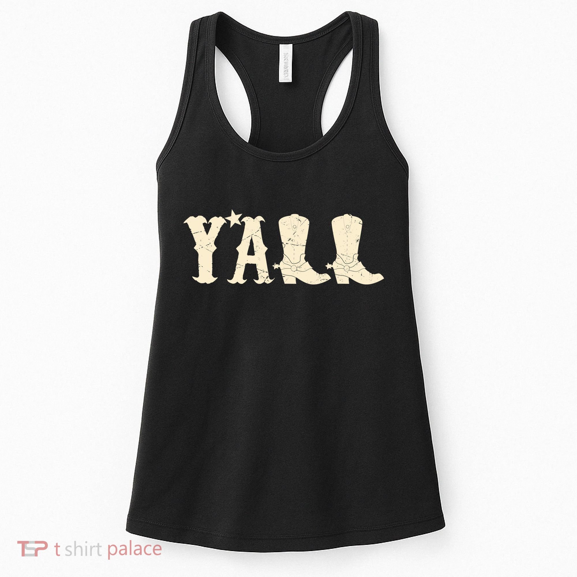 Cowboy Boots Y'ALL Women's Tank Top