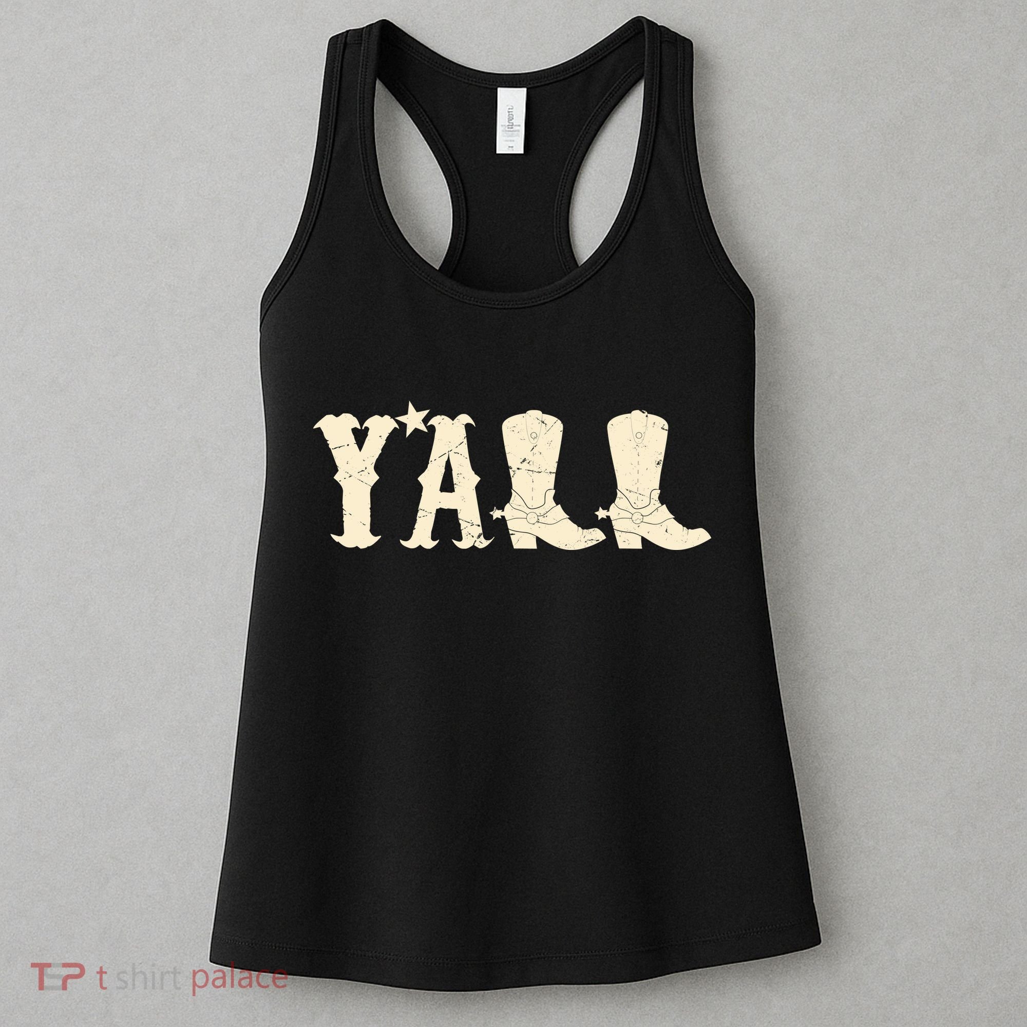 Cowboy Boots Y'ALL Women's Tank Top