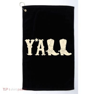 Cowboy Boots Y'ALL Golf Towel