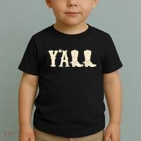 Cowboy Boots Y'ALL Toddler T-Shirt thumb 2