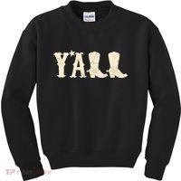 Cowboy Boots Y'ALL Kids Sweatshirt thumb 0