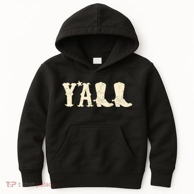 Cowboy Boots Y'ALL Kids Hoodie