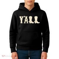 Cowboy Boots Y'ALL Kids Hoodie thumb 4
