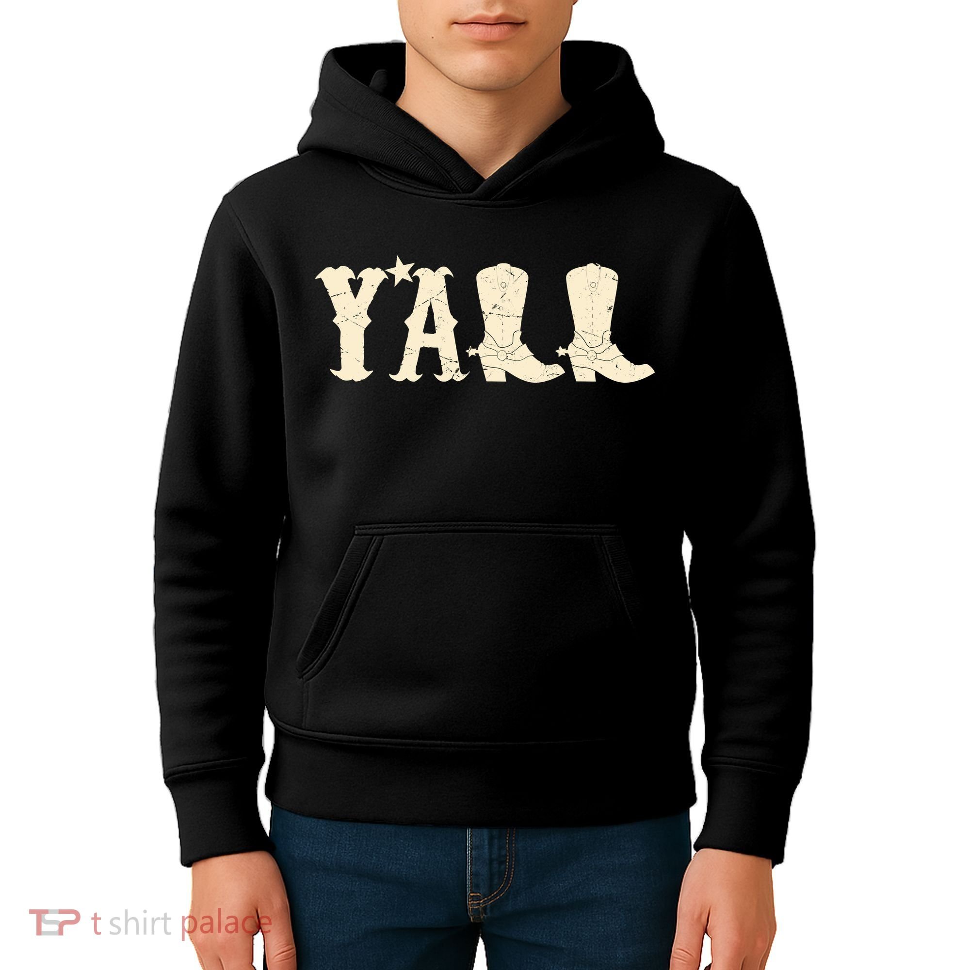 Cowboy Boots Y'ALL Kids Hoodie