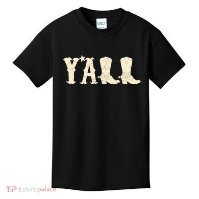 Cowboy Boots Y'ALL Kids T-Shirt
