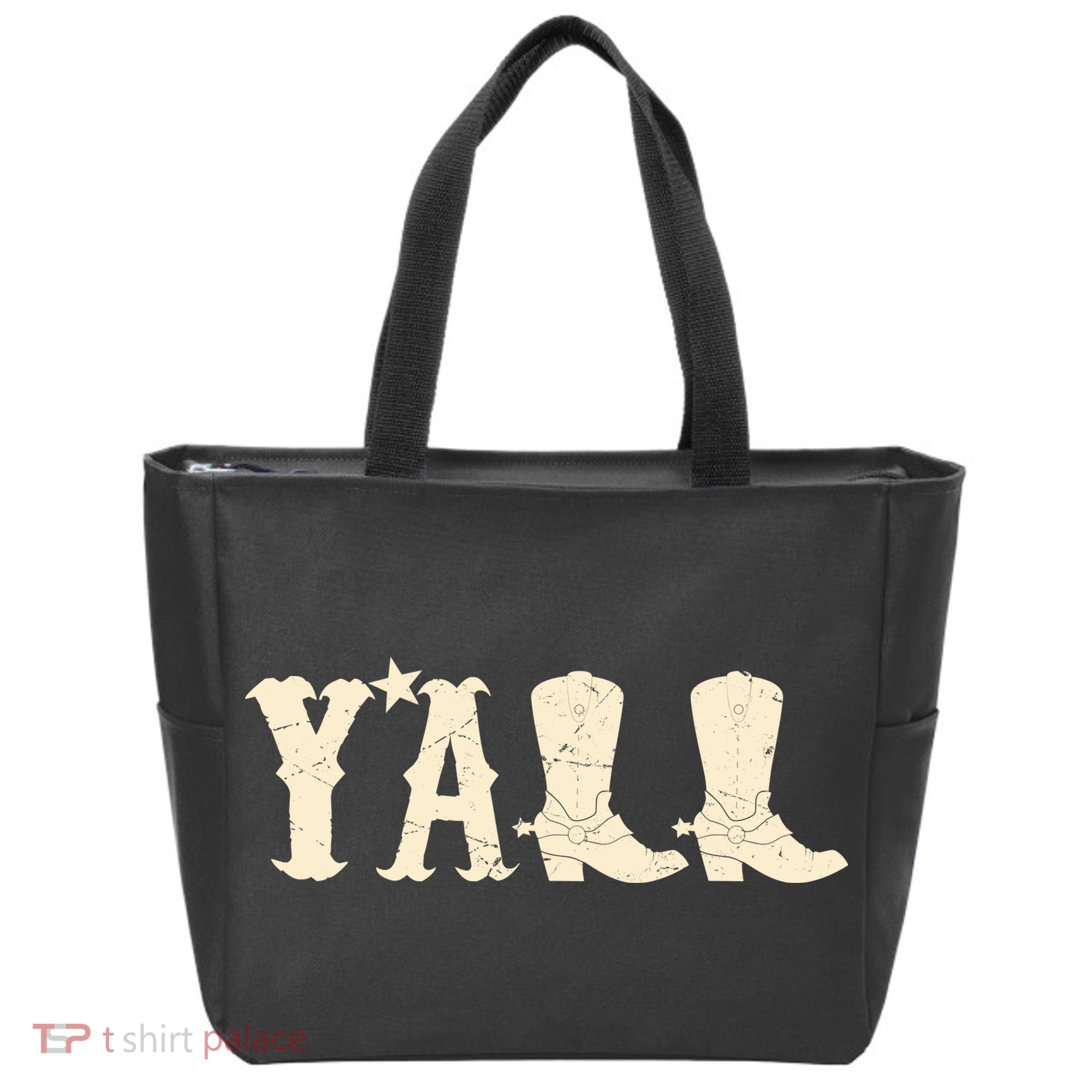 Cowboy Boots Y'ALL Tote Bag