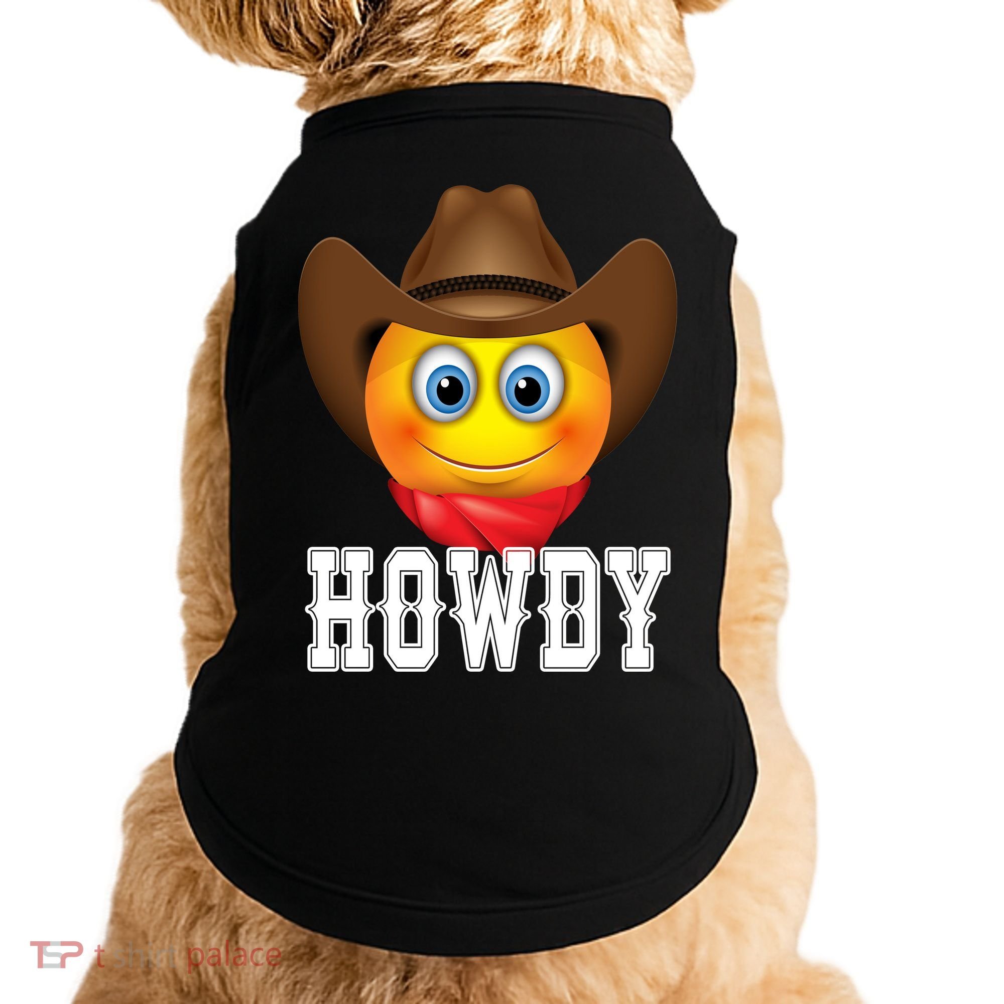 Cowboy Emoji HOWDY! Doggie Tank