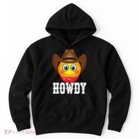 Cowboy Emoji HOWDY! Hoodie thumb 0