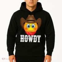 Cowboy Emoji HOWDY! Hoodie thumb 2
