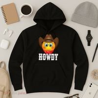 Cowboy Emoji HOWDY! Hoodie thumb 3