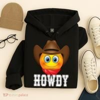 Cowboy Emoji HOWDY! Hoodie thumb 4