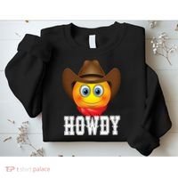 Cowboy Emoji HOWDY! Sweatshirt thumb 2