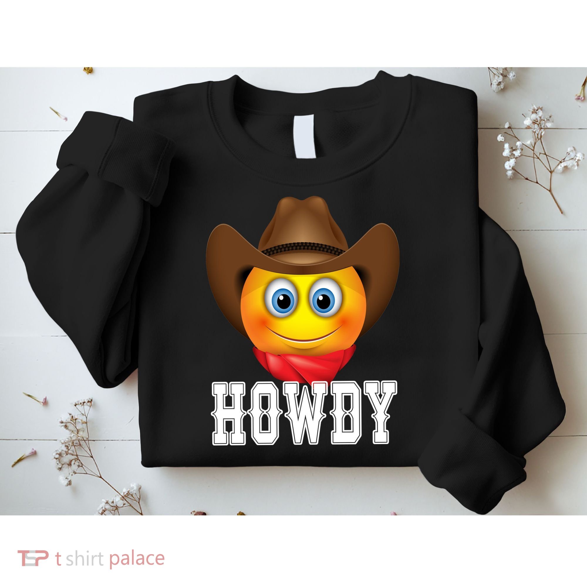 Cowboy Emoji HOWDY! Sweatshirt