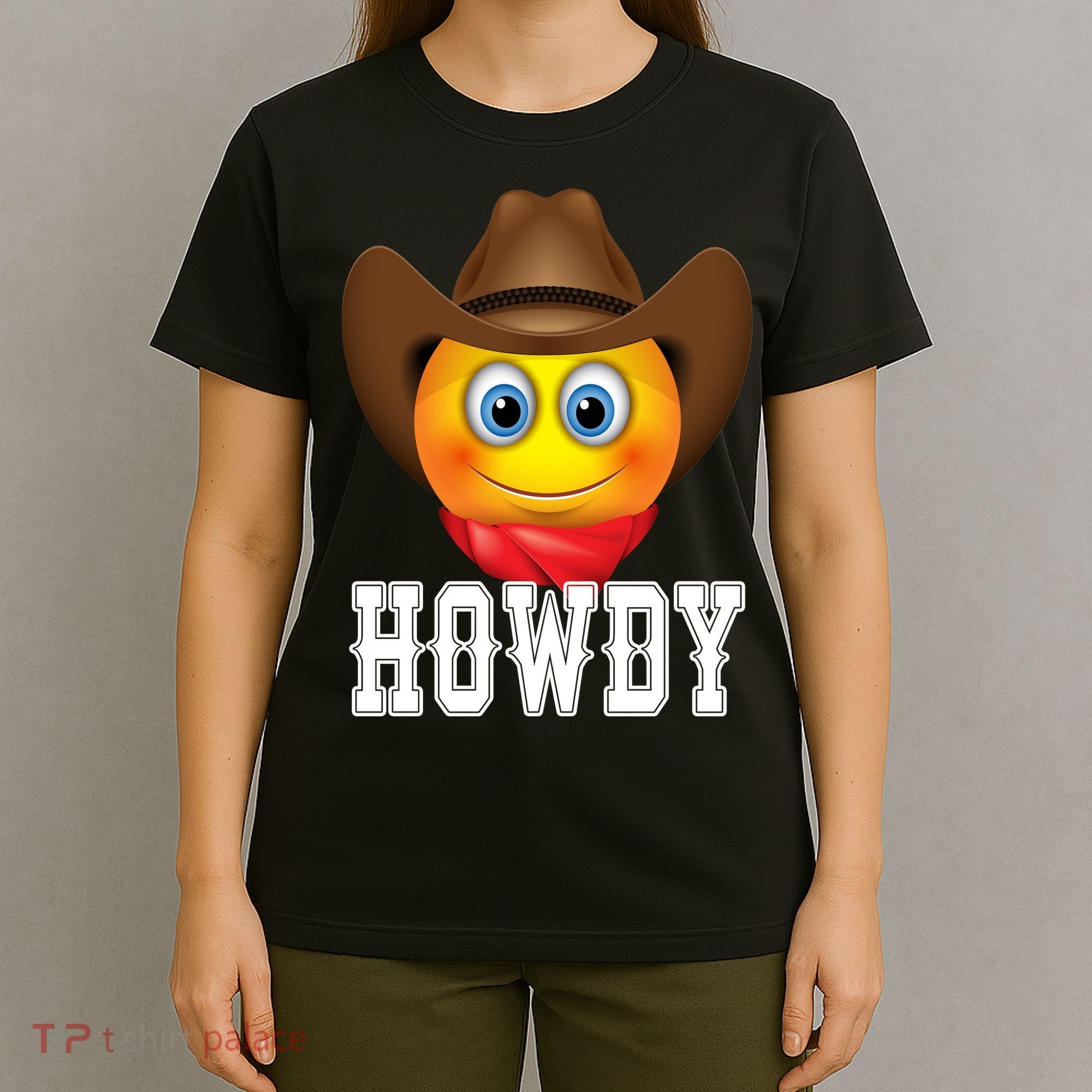 Cowboy Emoji HOWDY! T-Shirt